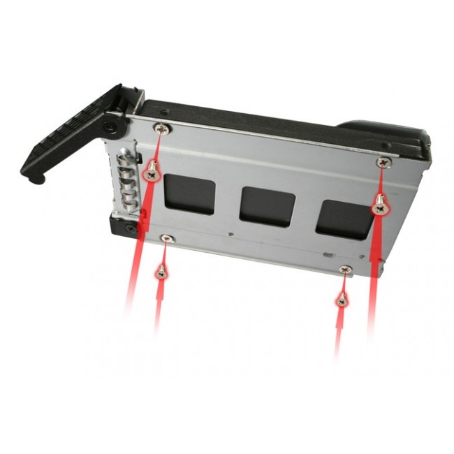 Icy Dock MB991TRAY-B drive bay panel Black, Silver