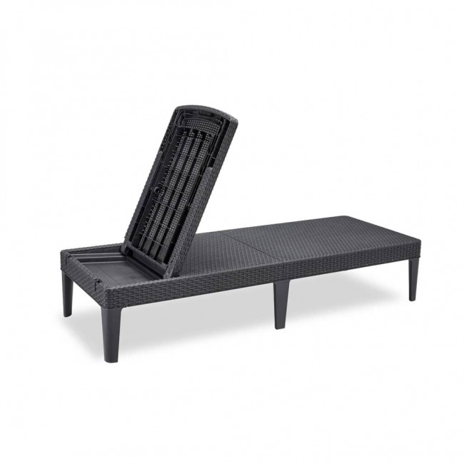 KETER POLY RATTAN LOUNGER JAIPUR GRAPHITE