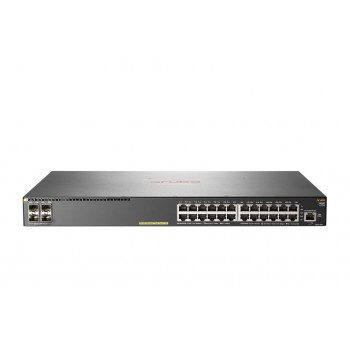 HPE Aruba Networking Aruba 2930F 24G PoE+ 4SFP+ Managed L3 Gigabit Ethernet (10/100/1000) Power over Ethernet (PoE) 1U Grey