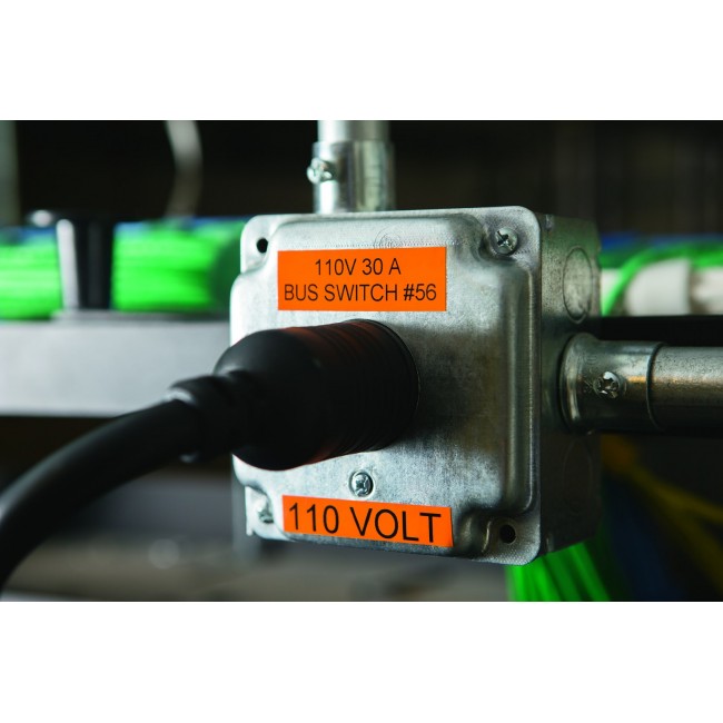DYMO XTL All-Purpose Vinyl Labels | 12 mm x 7 m| Black on White