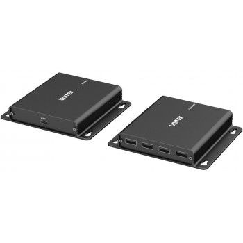 Unitek Przed u acz USB-C na 4 USB-A przez Ethernet, zasięg do 150 m 480Mbps