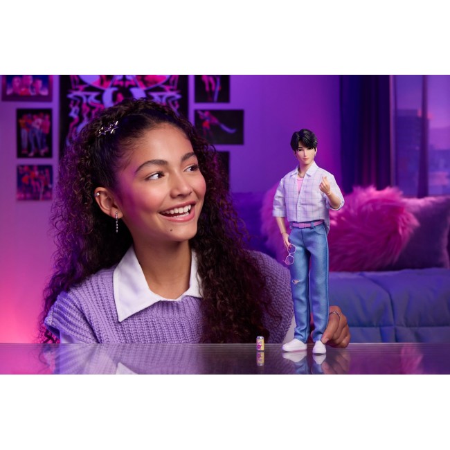 Mattel KPop Demon Hunters Saja Boys Jinu Fashion Doll in Soda Pop Look with Themed Movie Accessories