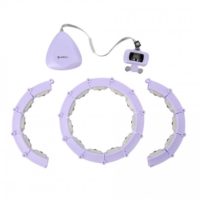 Hula hop with magnets, weight and counter HMS HHM14 purple Hula hop with magnets, weight and counter HMS HHM14 purple