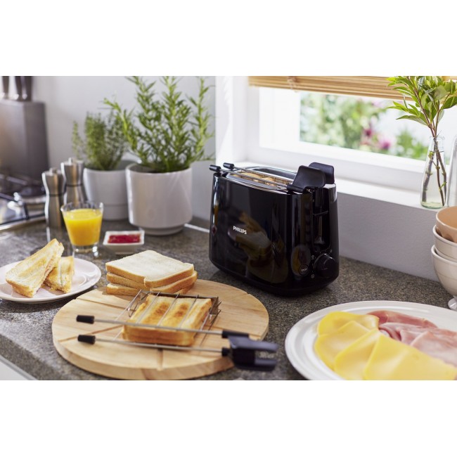 Philips Daily Collection HD2583/90 Toaster 600 W Black
