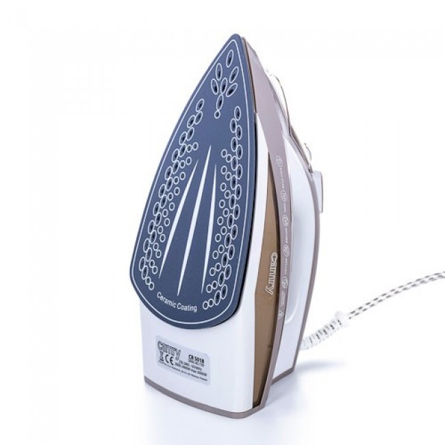 Camry CR 5018 Steam iron Ceramic Ultra Glide Brown,Grey,White 3000 W Camry CR 5018 Steam iron Ceramic Ultra Glide Brown,Grey,White 3000 W