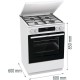 Gorenje GKS6C71WF Freestanding cooker with oven White Gorenje GKS6C71WF Freestanding cooker with oven White