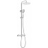 Showerhead with thermostatic mixing valve