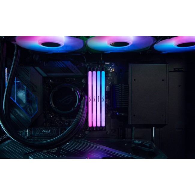 Kingston Technology FURY 16GB 7200MT/s DDR5 CL38 DIMM (Kit of 2) Renegade RGB XMP Kingston Technology FURY 16GB 7200MT/s DDR5 CL38 DIMM (Kit of 2) Renegade RGB XMP