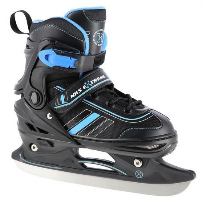 NILS EXTREME NH18191 2IN1 SKATES BLACK/BLUE SIZE. L (39-43) WITH INTERCHANGEABLE HOCKEY SKATES