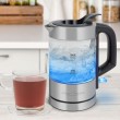 ProfiCook PC-WKS 1228 G electric kettle 0.5 L 1100 W Stainless steel, Transparent