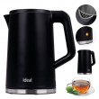 IDEAL Kettle 1.7 l, steel body, power 1500 W, black IDEAL Kettle 1.7 l, steel body, power 1500 W, black