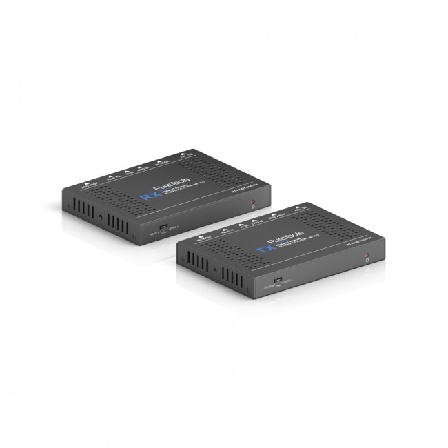 PureTools PT-HDBT-200 AV extender AV transmitter & receiver Black