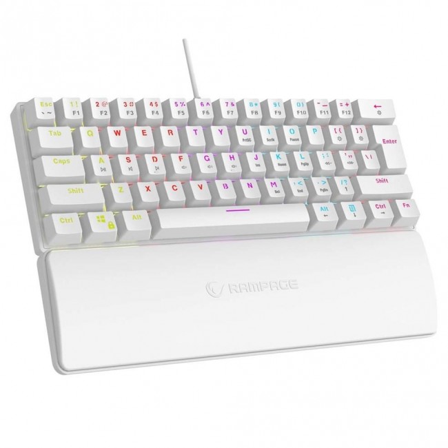 RAMPAGE PLOWER K60 Mechanical Keyboard White RAMPAGE PLOWER K60 Mechanical Keyboard White