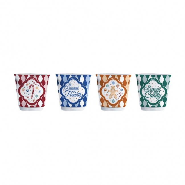 Set of 4 small glasses BIALETTI Candyland 4 x 80 ml (NCANDY010)