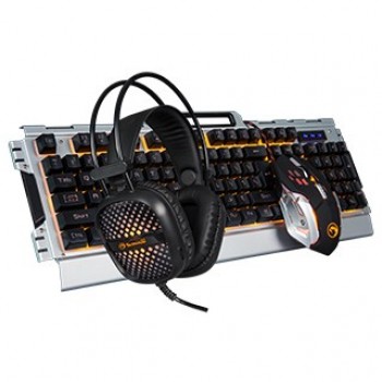 Marvo CM303 keyboard Mouse included Gaming USB Black, Silver