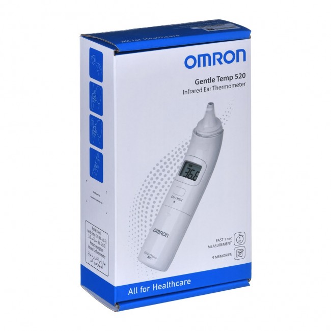 Omron Gentle Temp 520 Contact White Ear