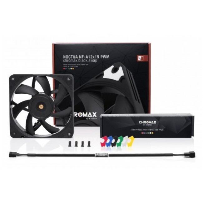 Noctua NF-A12X15 PWM CH.BK.S computer cooling component Computer case Fan 12 cm Black Noctua NF-A12X15 PWM CH.BK.S computer cooling component Computer case Fan 12 cm Black