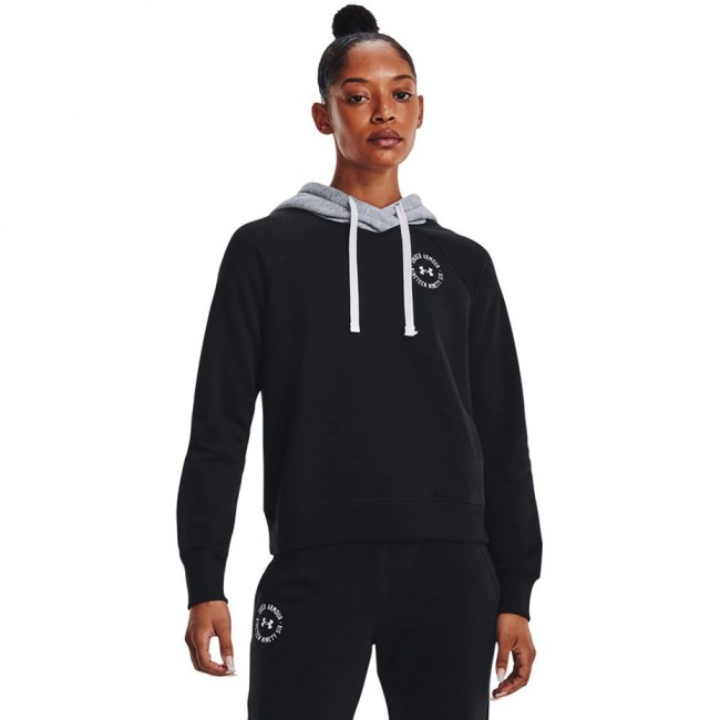 Women's Under Armour Rival Fleece CB Hoodie black 1373031 001 Women's Under Armour Rival Fleece CB Hoodie black 1373031 001