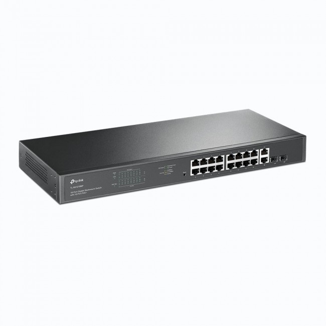 TP-Link 18-Port Gigabit Rackmount Switch with 16 PoE+ TP-Link 18-Port Gigabit Rackmount Switch with 16 PoE+