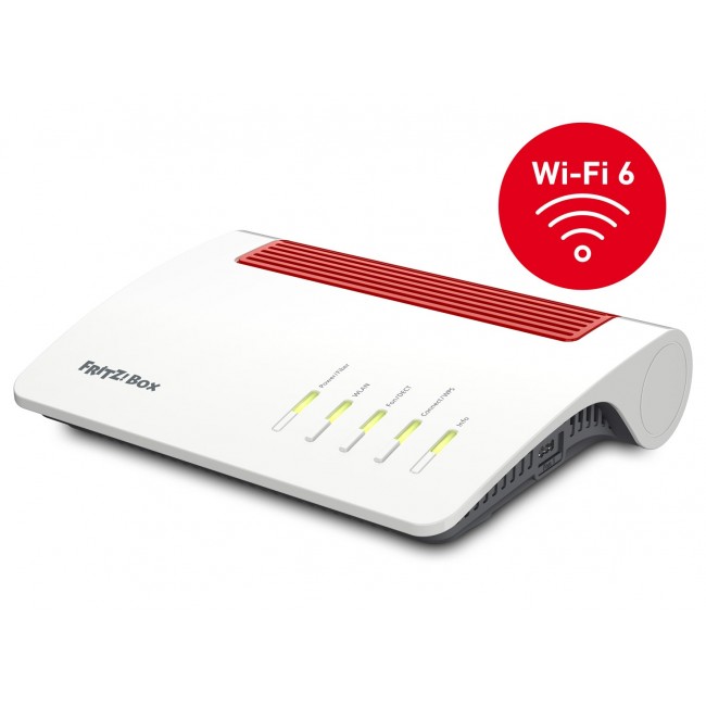 FRITZ!Box 5590 Fiber wireless router Gigabit Ethernet Dual-band (2.4 GHz / 5 GHz) White FRITZ!Box 5590 Fiber wireless router Gigabit Ethernet Dual-band (2.4 GHz / 5 GHz) White