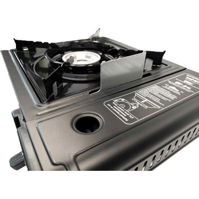 ELICO BDZ-155B Portable camping gas stove for 2.2 kW cartridges, piezo ignition.