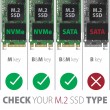 Axagon EEM2-SB2 External USB-C 3.2 Gen 2 metal box for M.2 NVMe & SATA SSD disks. Screwless