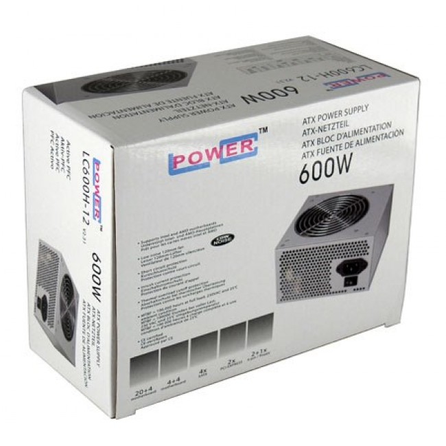 LC-Power LC600H-12 V2.31 power supply unit 600 W ATX Black LC-Power LC600H-12 V2.31 power supply unit 600 W ATX Black
