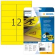 HERMA Labels signalling hard-wearing A4 99,1x42,3 mm yellow strong adhesion film matt weatherpr. 300 pcs.