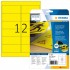 HERMA Labels signalling hard-wearing A4 99,1x42,3 mm yellow strong adhesion film matt weatherpr. 300 pcs.