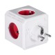 Allocacoc PowerCube Original Type E power extension 5 AC outlet(s) Indoor Red