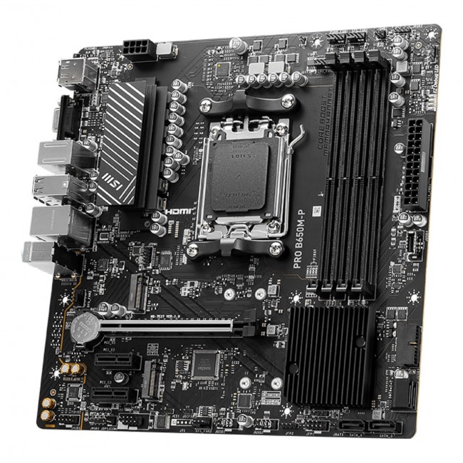 MSI PRO B650M-P motherboard AMD B650 Socket AM5 micro ATX MSI PRO B650M-P motherboard AMD B650 Socket AM5 micro ATX