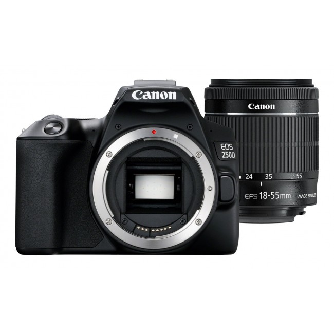Canon EOS 250D+EF-S 18-55mm SLR Camera Kit 24.1 MP CMOS 6000 x 4000 pixels Black Canon EOS 250D+EF-S 18-55mm SLR Camera Kit 24.1 MP CMOS 6000 x 4000 pixels Black
