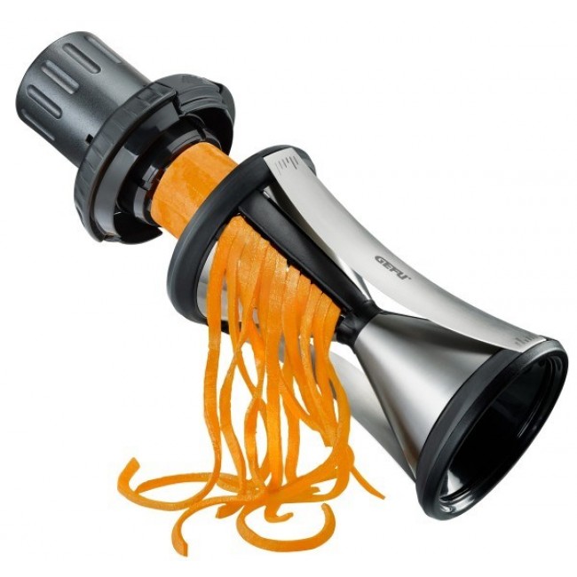 GEFU SPIRELLI XL slicer Manual Black, Stainless steel Plastic, Stainless steel