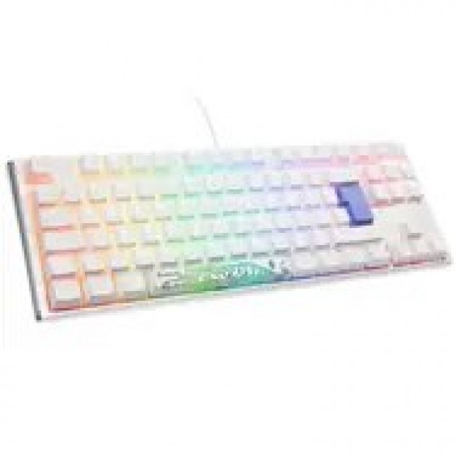Ducky One 3 Classic Pure White TKL Gaming Tastatur RGB LED - MX-Clear keyboard USB German