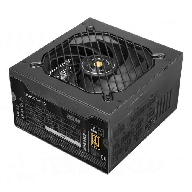 Mars Gaming MPB850PSI power supply unit 850 W 24-pin ATX ATX Black