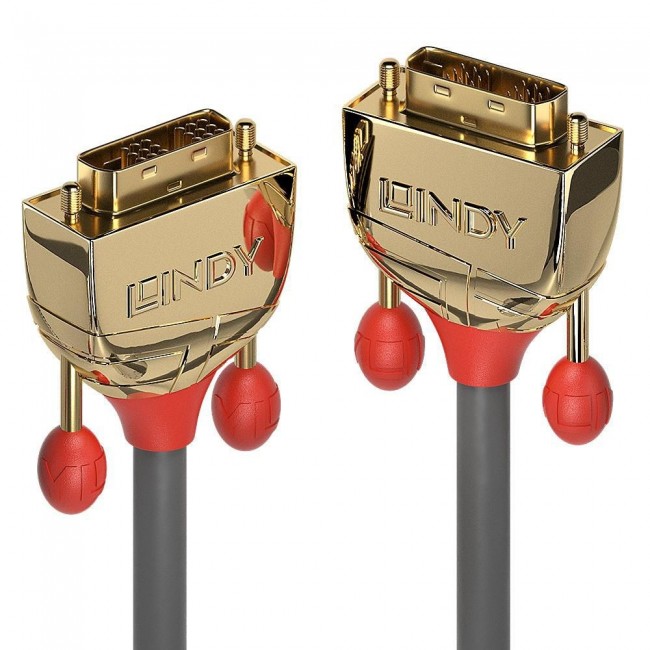 Lindy 20m DVI-D Single Link Cable, Gold Line Lindy 20m DVI-D Single Link Cable, Gold Line