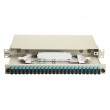 Equip 24-Port Fiber Optic Splice Box, SC Duplex, OM3, 1U, Equipped, Grey