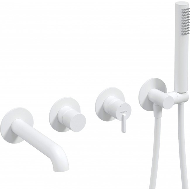 Concealed 4-hole bathtub mixer