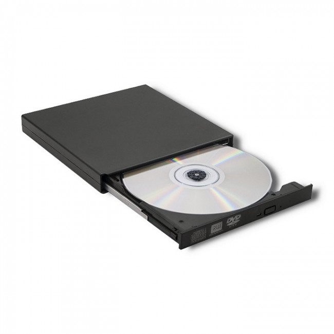 Qoltec 51858 External DVD-RW recorder |USB 2.0|Black