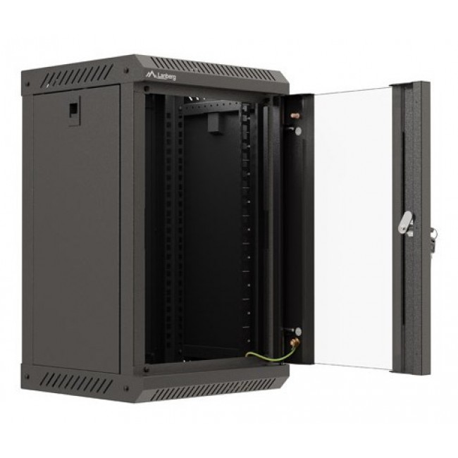 Lanberg WF11-3309-10B rack cabinet 9U Wall mounted rack Black