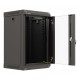 Lanberg WF11-3309-10B rack cabinet 9U Wall mounted rack Black