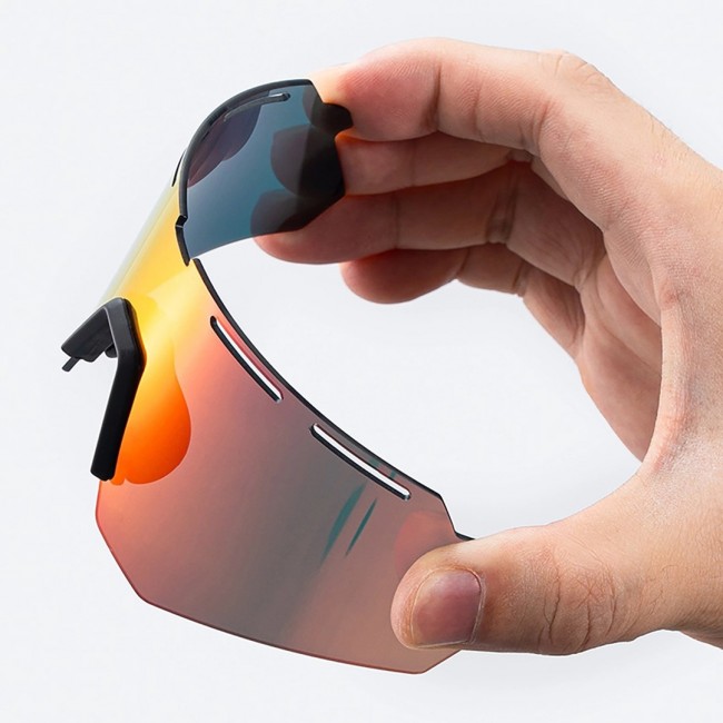 Rockbros 189114 polarised cycling glasses with UV protection and prescription insert, grey Rockbros 189114 polarised cycling glasses with UV protection and prescription insert, grey