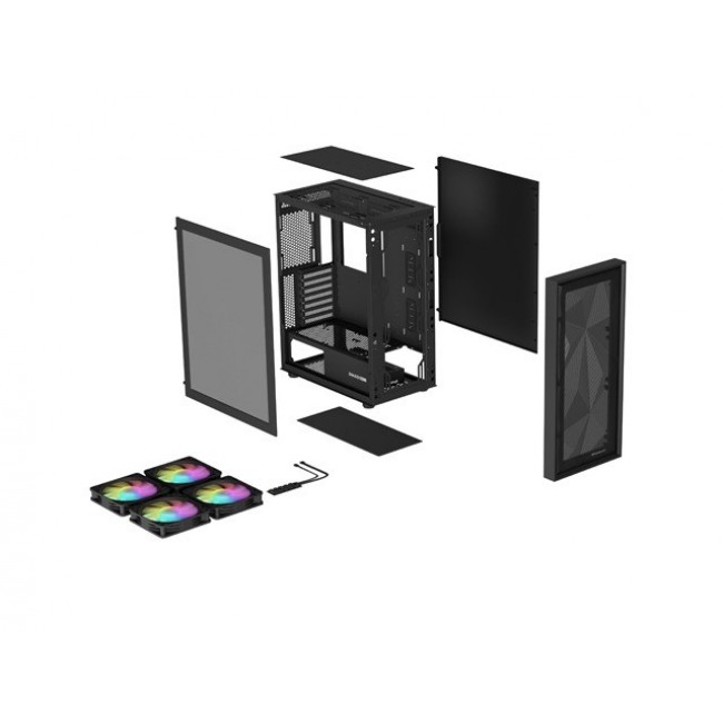 HOUSING GENESIS DIAXID 605 ARGB MIDI TOWER WITH USB-C WINDOW BLACK HOUSING GENESIS DIAXID 605 ARGB MIDI TOWER WITH USB-C WINDOW BLACK
