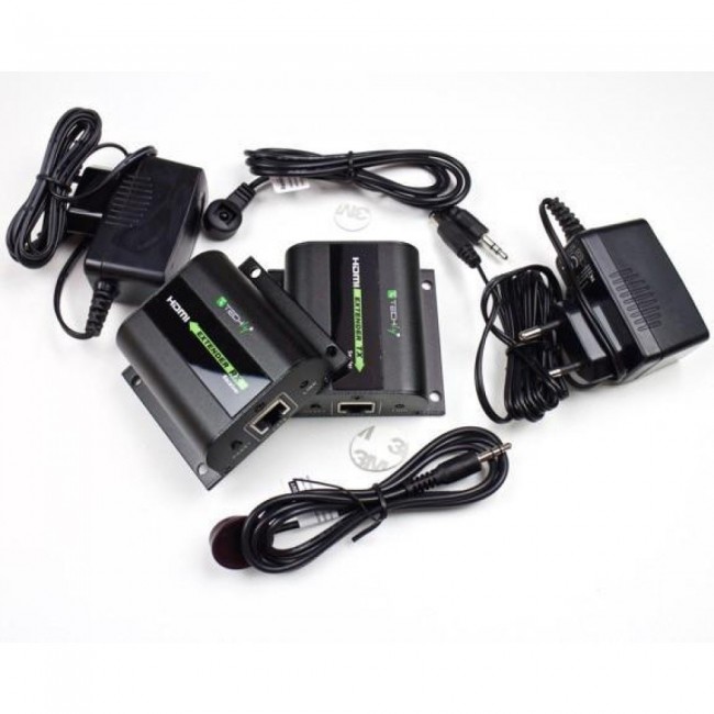 Techly Extender HDMI Full HD on cable Cat.5E / 6 / 6A / 7 max 60m Autoregulated IDATA EXT-E70I Techly Extender HDMI Full HD on cable Cat.5E / 6 / 6A / 7 max 60m Autoregulated IDATA EXT-E70I