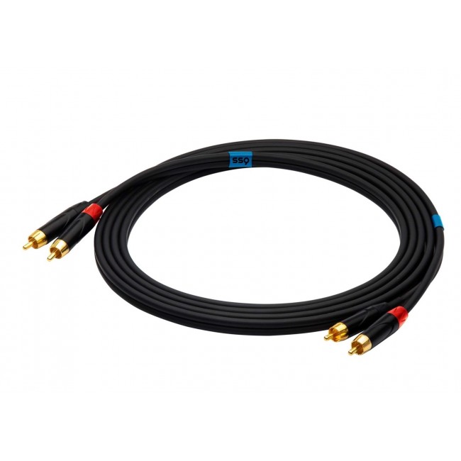SSQ RCARCA3 - Cable 2x RCA - 2x RCA - 3 m, Black SSQ RCARCA3 - Cable 2x RCA - 2x RCA - 3 m, Black