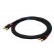SSQ RCARCA3 - Cable 2x RCA - 2x RCA - 3 m, Black SSQ RCARCA3 - Cable 2x RCA - 2x RCA - 3 m, Black
