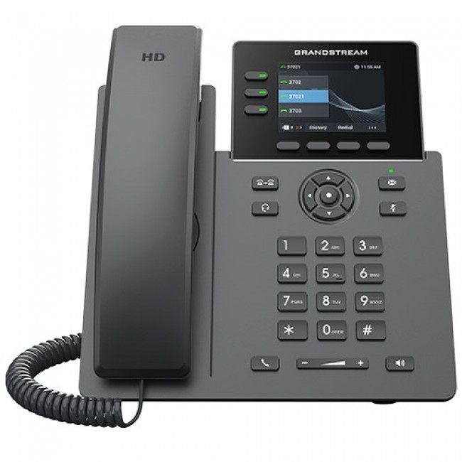 Grandstream Networks GRP2611G IP phone Black 3 lines TFT