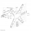 Neomounts FL40-450BL14 TV pole mount 32-55