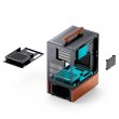 Jonsbo T7 Midi Tower Black, Wood