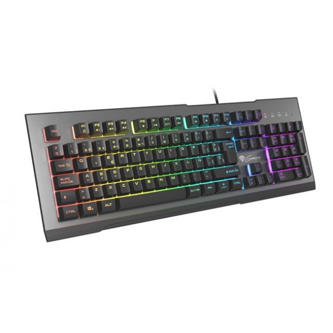 GENESIS Rhod 500 RGB keyboard Gaming USB QWERTY Spanish Black, Grey